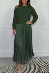 Pleated Maxi Dress