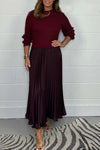 Pleated Maxi Dress