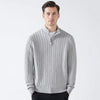 Cotton Cable Knit Half-Zip Sweater
